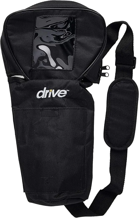 Drive Medical OP-150T Oxygen Cylinder Carry Bag, Black, Horizontal Bag