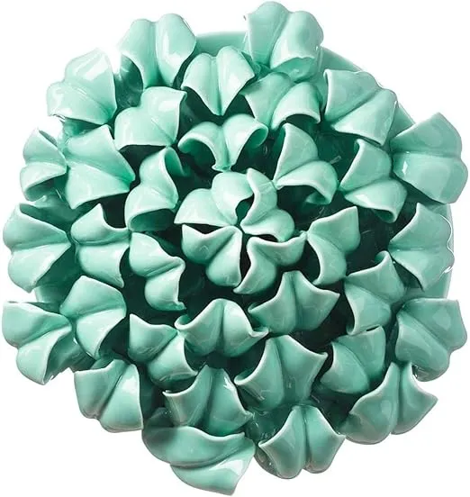 Vivaterra Ceramic Wall Flowers, 8"
