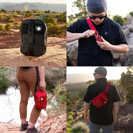 My Medic MyFAK Mini Pro First Aid Kit - Emergency Life Saving Survival Supplies, Must Haves, & Medical Travel & Camping Essentials for Any Car - Black