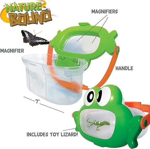 Nature Bound Critter Box Bug Catcher for Kids, Insect Container for Backyard Exploration, for Boy or Girl Toddler Ages 3 +, Green