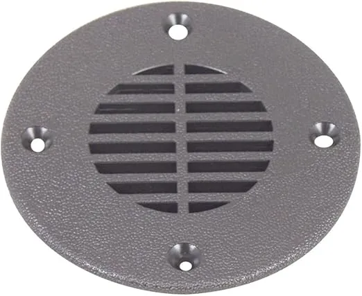 T-H Marine FD-2-DP Floor Drain and Vent Cover - Black, 2-1/2"