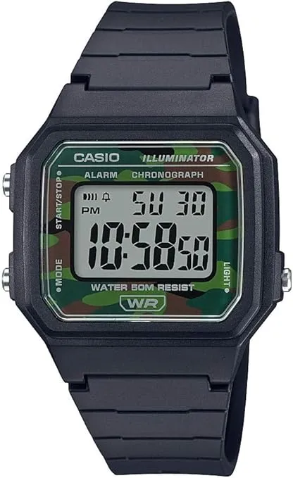 Casio W217H Series | Men’s Digital Watch | 50M WR | 1/100 Second Stopwatch | LED Backlight | Countdown Timer | 100 SEC Chronograph | Daily Alarm | Hourly Time Signal | 7 Year Battery