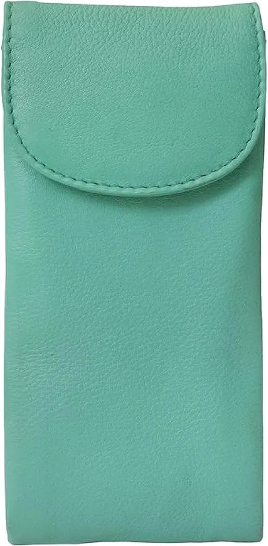 ili New York 6470 Leather Double Eyeglass Holder