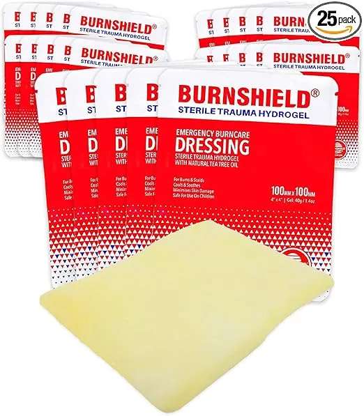 Burnshield 4" X 4" Burn Dressing, Sterile - 25 Count