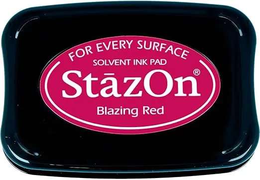 Tsukineko StazOn Stamp Pad, Red