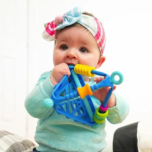 Mobi Wigloo Activity Toy - Montessori Toys for Babies 6-12 Months and Up, Sensory Toys for Babies & Toddlers, Teething Toy Made with Food Grade Silicone, BPA and Phthalate Free - Pack of 1