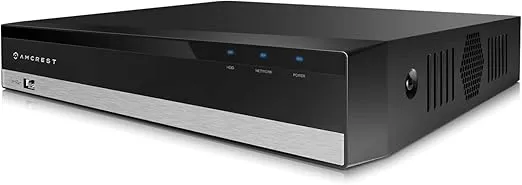 Amcrest NV2108-HS 4K 8CH NVR 4K Network Video Recorder, 8-Channels, No PoE Ports, Supports 8 x 8MP IP Cameras, Supports up to 6TB HDD (Not Included)