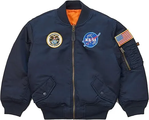 Alpha Industries Big Boys' Nasa MA-1 Bomber Jacket