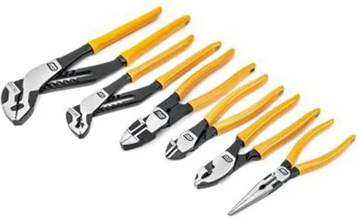 GEARWRENCH 6 Piece Dipped Mixed Material Plier Set - 82204-06
