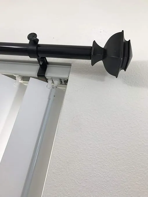NoNo Bracket - Inside Mounted Blinds Curtain Rod Bracket Attachment (Nickel Set of 3)