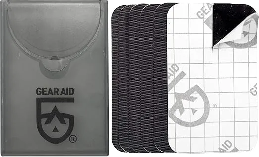 GEAR AID Tenacious Tape Mini Patches with Peel-and-Stick Adhesive Repairs Holes and Tears in Winter Gear, Down Puffer Jackets, Sleeping Bags, Tents and Rain Gear