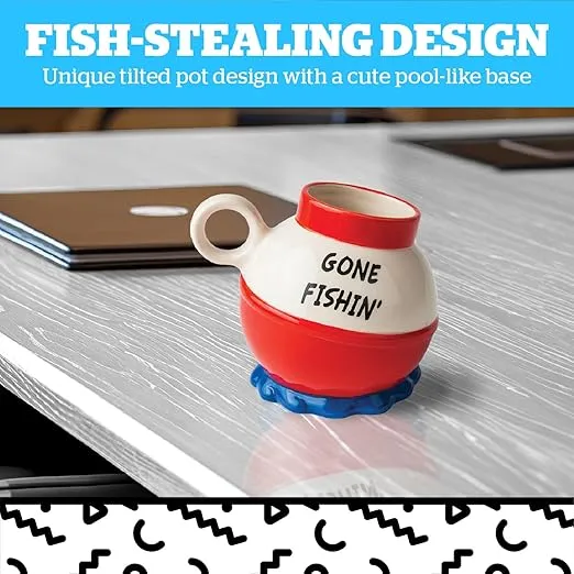 BigMouth Inc Gone Fishing Mug - Coffee Mugs for Men - Funny Fishing Gifts - Novelty Gift for Fisherman, Dad, Husband - 20 Oz