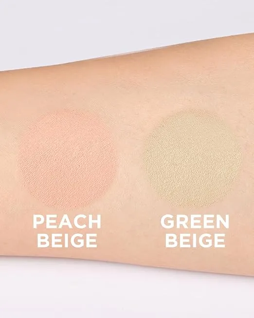 THESAEM Cover Perfection Pot Concealer #Green Beige - High Adherence & Coverage Balm, Conceals & Corrects Redness Spots, Matte Finish Sebum Control for Oily and Combination Skin