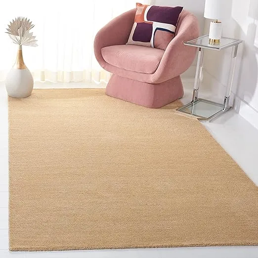 SAFAVIEH Himalaya Collection Accent Rug - 4' x 6', Beige, Handmade Wool, Ideal for High Traffic Areas in Entryway, Living Room, Bedroom (HIM610E)