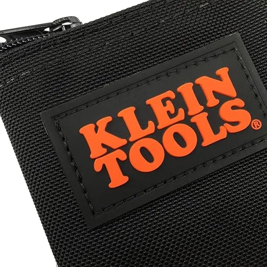 Klein Tools 5139B Zipper Bag, Cordura Nylon Tool Pouch with Heavy-Duty Nylon Zipper Close, 12-1/2-Inch, Black