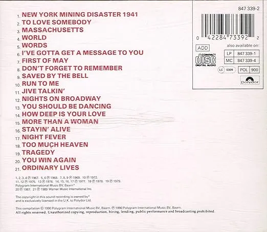 Bee Gees - The Very Best Of The Bee Gees 21 tracks