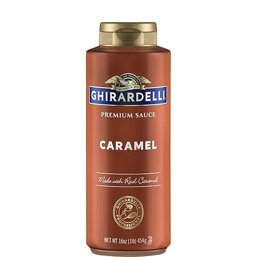 Ghirardelli Caramel Sauce Squeeze Bottle, 16 oz (Pack of 1)