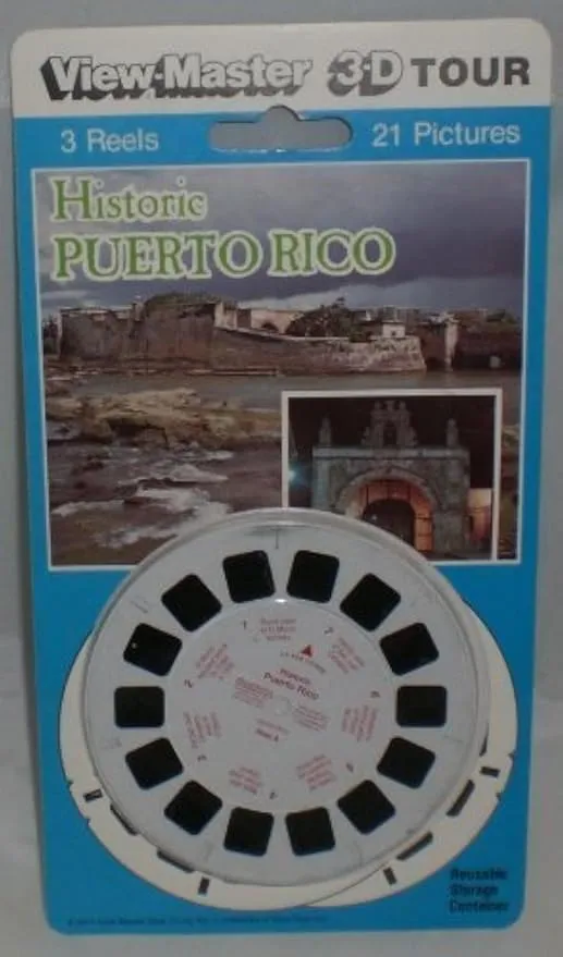 Historic Puerto Rico View-Master 3 Reel Set - 21 3D Images