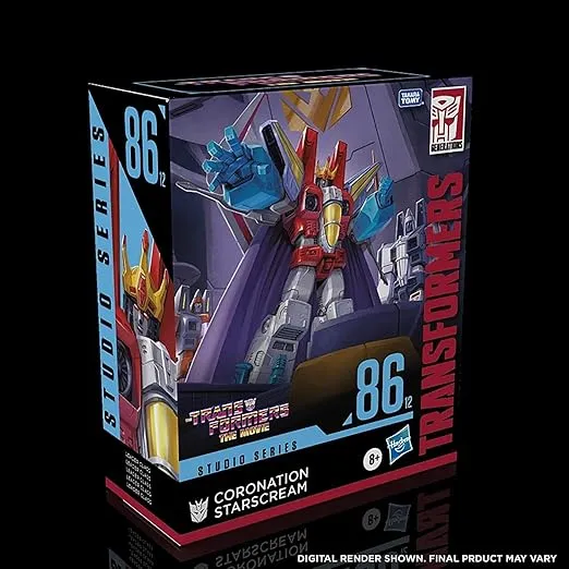 Transformers Studio Series 86-12 Leader Class The The Movie 1986 Coronation Starscream Action Figure, Ages 8 and Up, 8.5-inch