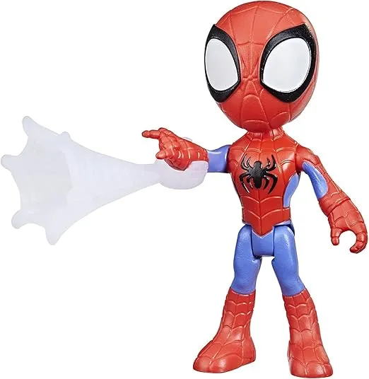 Spidey and his Amazing Friends Marvel Spidey Hero Figure, 4-Inch Scale Action Figure, Includes 1 Accessory for Kids Ages 3 and Up