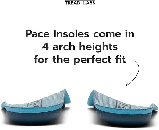 Pace Insoles Arch Supports for Flat Feet to High Arches - Extra Firm Men’s and Women’s Orthotics for Foot Pain Relief, Plantar Fasciitis, Supination – Deep Heel Cup - Replaceable Top Cover
