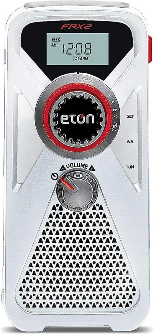 Eton American Red Cross FRX2 Hand Turbine AM/FM/NOAA Weather Radio with USB Smartphone Charger and LED Flashlight