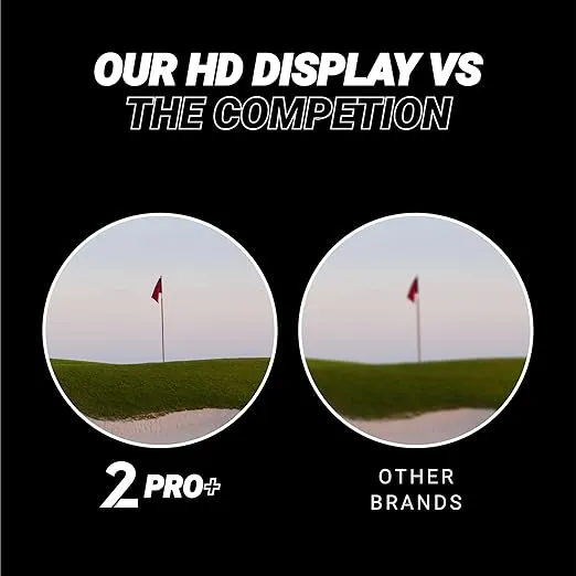 Blue Tees Golf - Series 2 Pro Plus + Laser Rangefinder with Slope Switch - 800 Yards Range, Slope Measurement, Flag Lock with Pulse Vibration, 6X Magnification