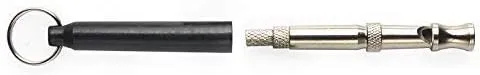 Dog Training Whistle with Black Lanyard to Stop Barking. Professional Silent Adjustable Ultrasonic Tool to Train and Control Poppy Bark
