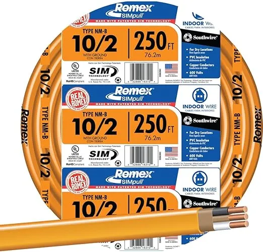 Southwire 10/2NM-WGX250 Cable