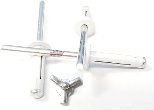 White Exploding Pop Rivets 3/16" Tri-Fold Small Aluminum Head Steel Mandrel .040 - .354 Grip Range Fastener