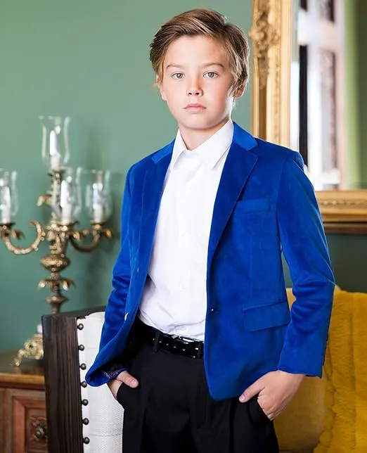Gioberti Boys Formal Velvet Blazer