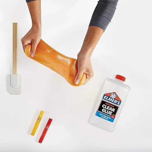 Elmer's Liquid School Glue, Clear, Washable, 32 Ounces - Great for Making Slime