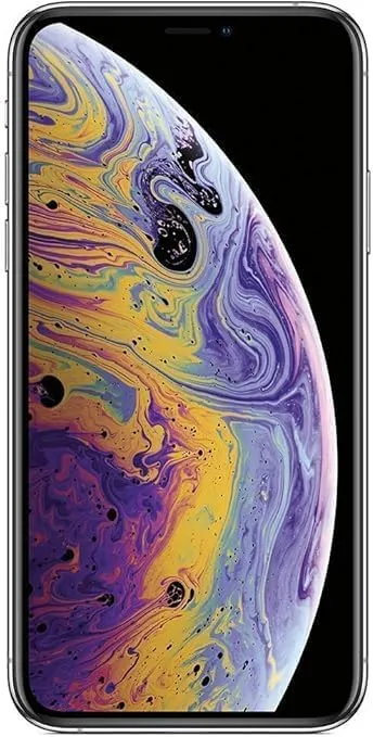 Apple iPhone XS, 64GB, Silver - Unlocked (Renewed)