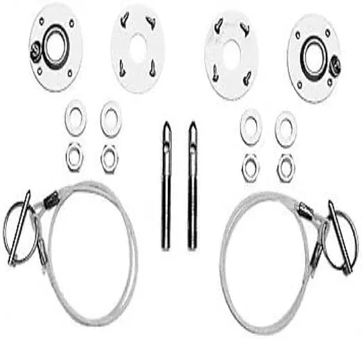 Ford Racing M16700A Stainless Steel Hood Latch and Pin Kit