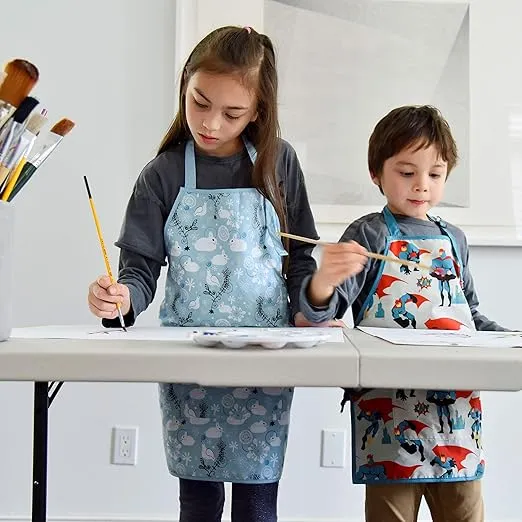 Urban Infant Little Helper Kids Apron - Children's Cooking Art Gardening - Great Gift for Toddler Boys and Girls