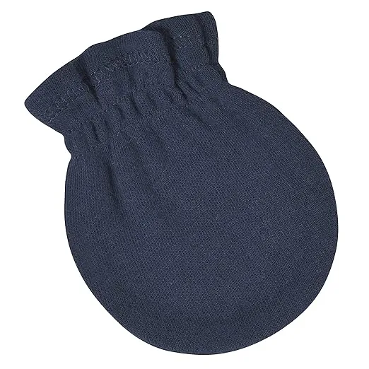 Gerber Baby 12-Pack No Scratch Mittens, Navy, 0-3 Months (8-Pack)