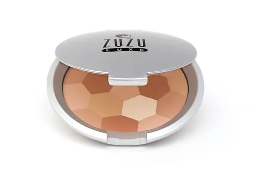 ZUZU LUXE Mosaic Illuminator (Medium - Medium to Tan/Neutral Undertones), Multi-pigmented, Natural, Paraben Free, Vegan, Gluten-Free, Cruelty-Free, Non GMO, 0.32 oz.