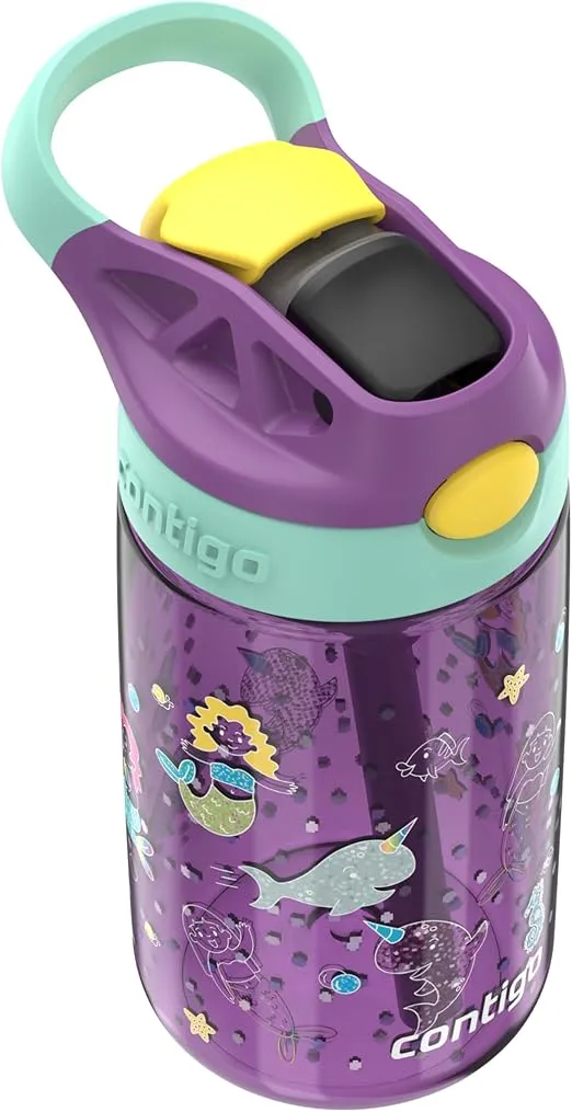 Contigo Kids Water Bottle with Redesigned AUTOSPOUT Straw, 14 oz