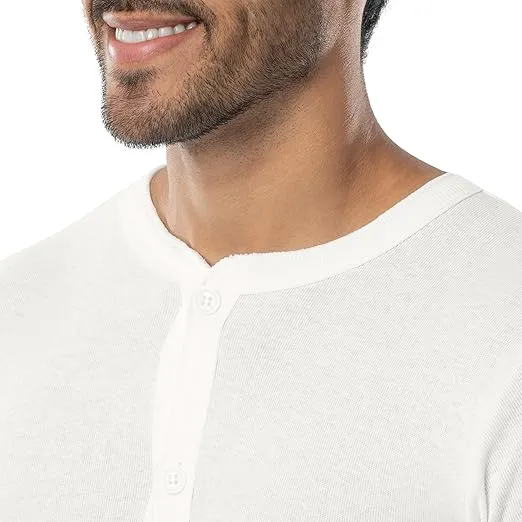 Indera Men's Cotton Rib Knit Union Suit