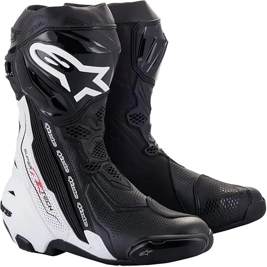 Alpinestars Supertech R Vented Boots-Black/White-43