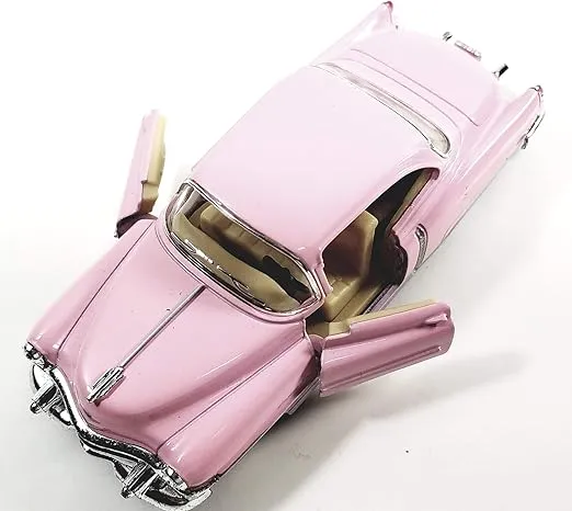 KiNSMART 1963 Cadillac Series 62 Cotton Candy Pink 5 Inch 1:43 O Scale Die Cast Metal Model Toy Classic Ventage Car