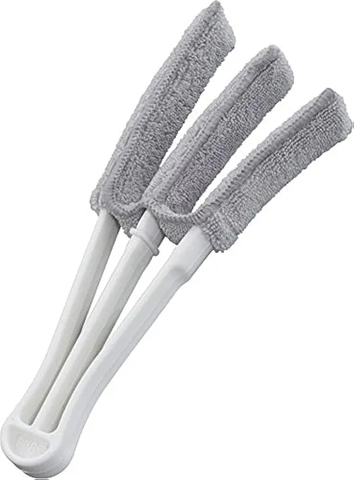 UNGER Mini-Blind Duster, 3", Gray