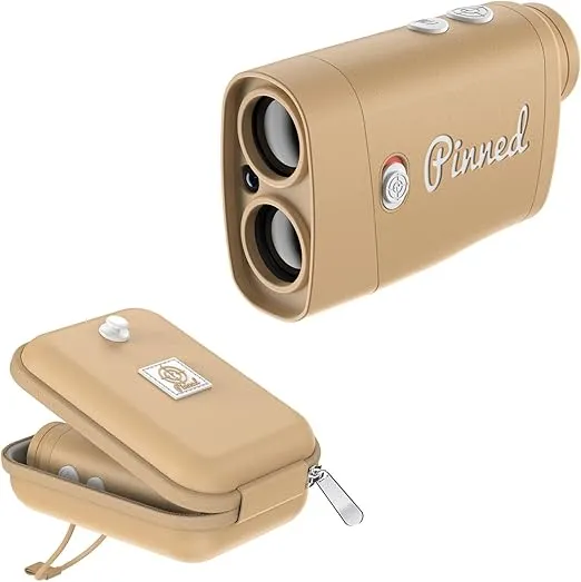 Pinned Prism Slope Golf Rangefinder | Golf Distance Rangefinder with Slope | USB Rechargeable Pinned Locked Vibration Laser Range Finder Golf | Rangefinder Golf Accessories for Men and Women