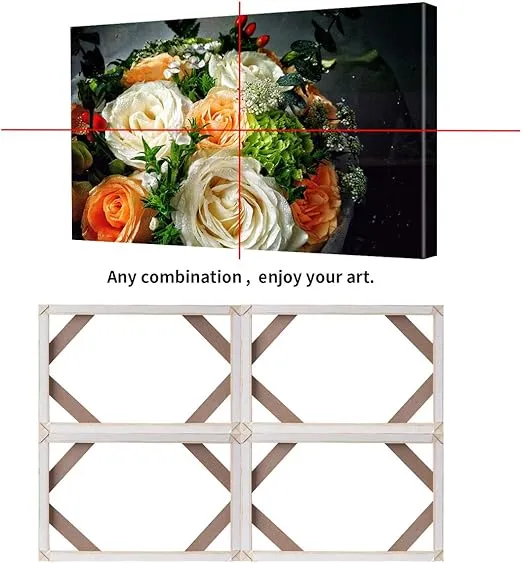 Canvas Frame, 14x18 Inch Stretcher Bars Wood Kits with Accessories for Oil Painting and Picture Wall Art