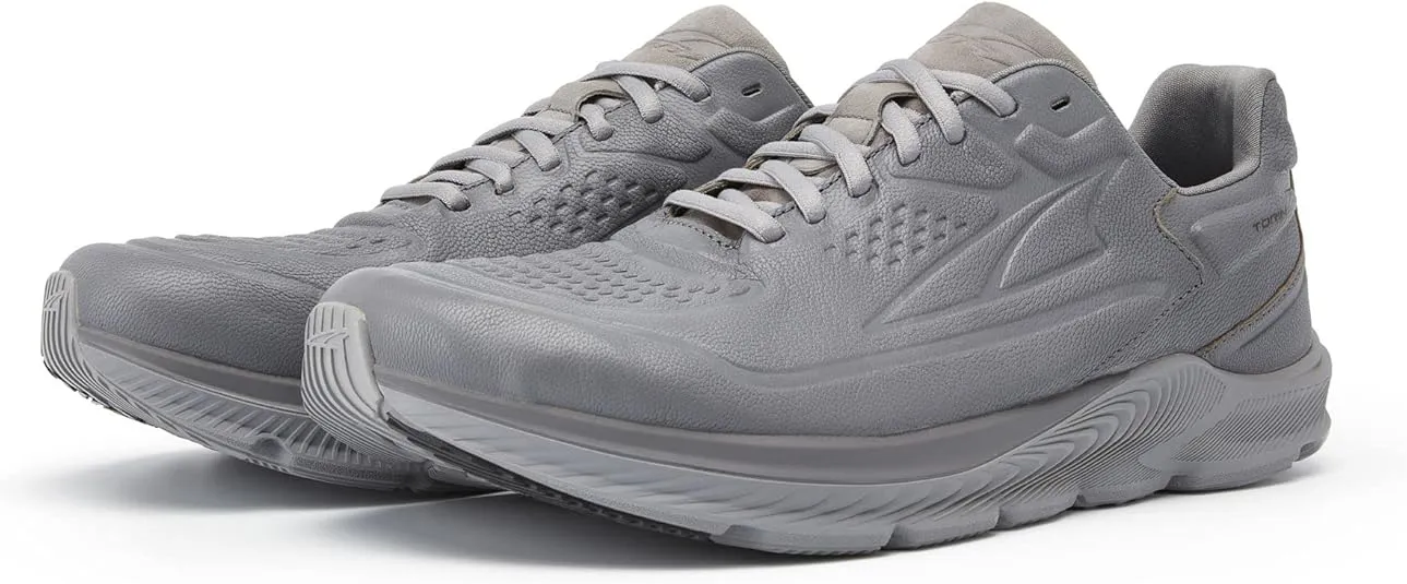 ALTRA Men Torin 5 Leather Trail Running Shoe, Gray, 10.5