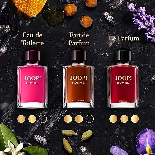 JOOP! Homme Eau de Toilette – Ambery Men's Cologne – With Notes of Cinnamon, Jasmine, Vanilla & Sandalwood – Luxury Perfumes for Men – Long Lasting Fragrance