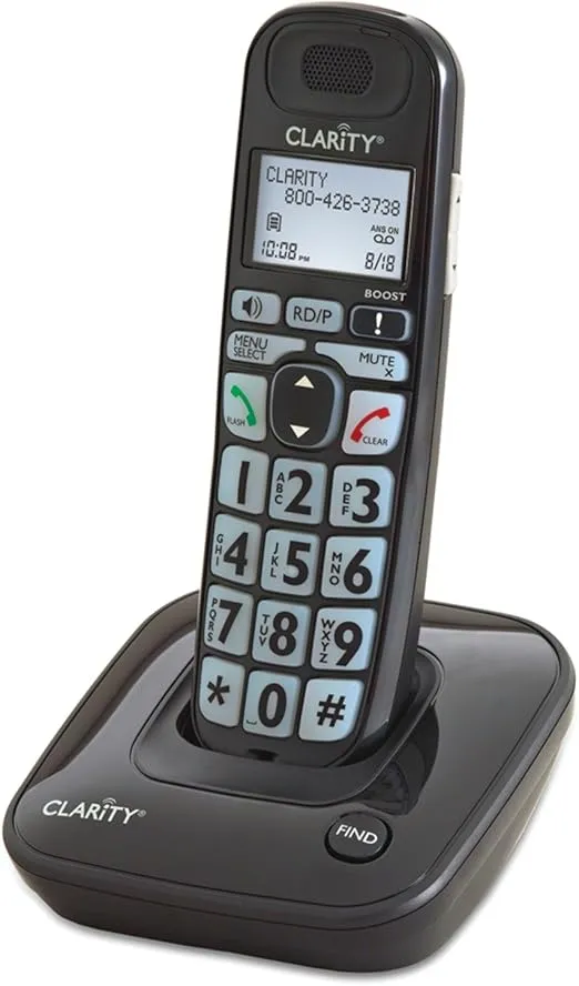 Clarity E814CC Amplified Corded/Cordless Combo with Answering Machine- Bundles, Dual-SIM and Dual keypad