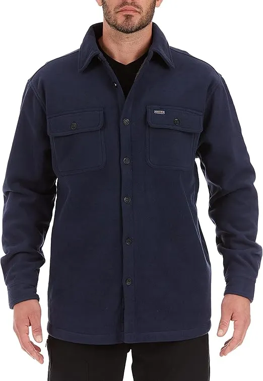 Smith's Workwear Men's Sherpa Lined Fleece Shirt Jacket
