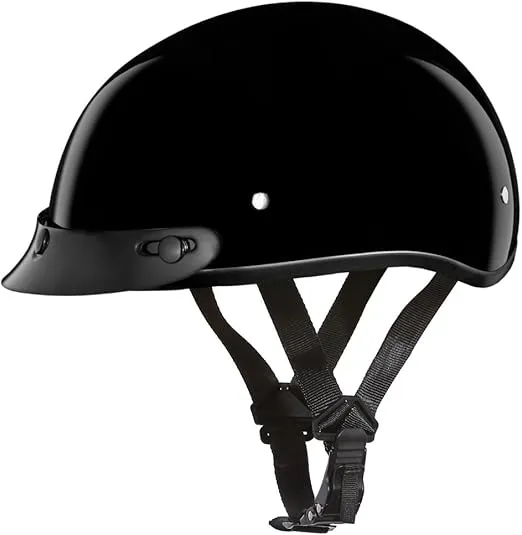 Motorcycle Helmet Half Skull Cap - Lightweight & Stylish DOT Approved Helmets for Adults - Perfect for Men and Women Riders - Comfortable & Secure Fit- Stylish Protection for Everyday Riding