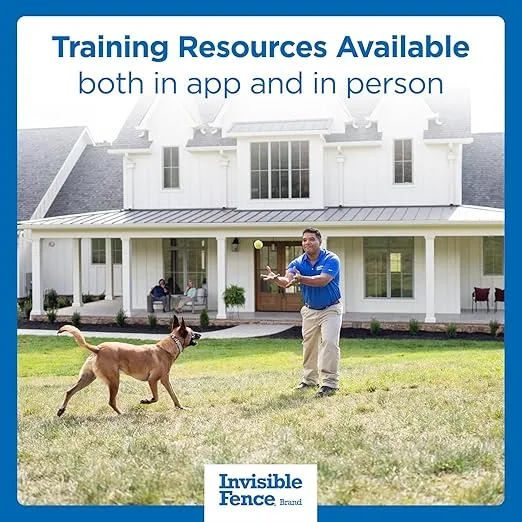 Invisible Fence GPS Dog Fence & Tracking Collar, Wireless Dog Fence & GPS Tracker, Create up to 20 Electric Fences, for Medium & Large Dogs with Neck Sizes 15"-28", Waterproof - Subscription Included